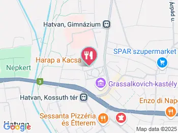 Harap a Kacsa Hatvan a térképen