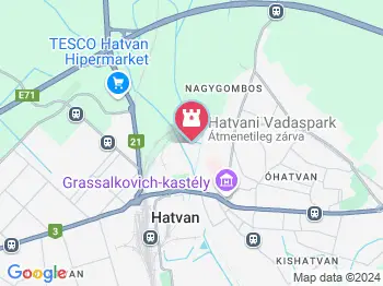 Hatvani Vadaspark Hatvan a térképen