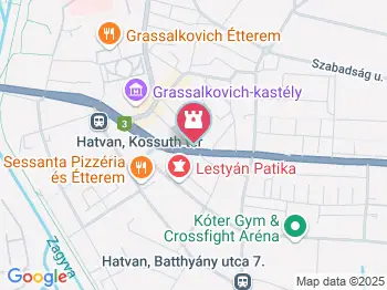 Luxemburgi Zsigmond mellszobor Hatvan a térképen