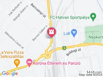 Meszlényi-híd Hatvan a térképen