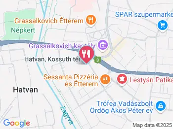 Pingvin Fagyizó Hatvan a térképen