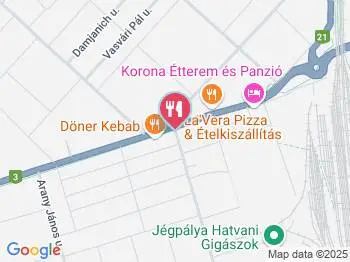 Rákóczi Cukrászda Hatvan a térképen