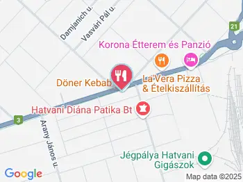 Retro Sörkert Hatvan a térképen