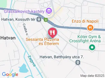 Sessanta Pizzéria & Étterem Hatvan a térképen