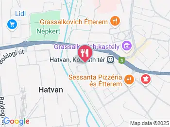 Udvarház Vendéglő Hatvan a térképen