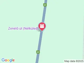 Zenélő út 21. főút Hatvan a térképen