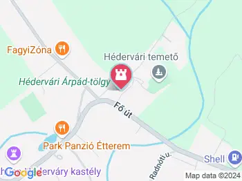 Hédervári Árpád-tölgy Hédervár a térképen