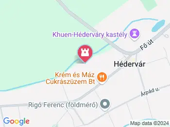 Kont fa Hédervár a térképen