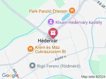 Krumplibogár szobor Hédervár a térképen