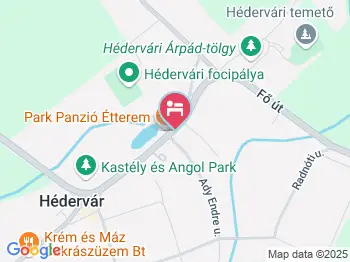 Park Panzió Hédervár a térképen