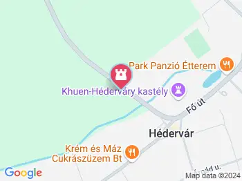 Szent Peregrinus-kápolna Hédervár a térképen