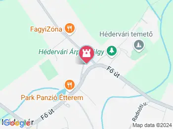 Szent Rozália park Hédervár a térképen