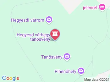 Hegyesd várhegy tanösvény Hegyesd a térképen