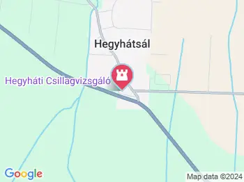 Hegyháti Csillagvizsgáló Hegyhátsál a térképen