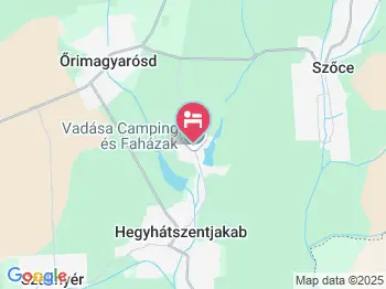 Sabária Vadása Panzió Hegyhátszentjakab a térképen