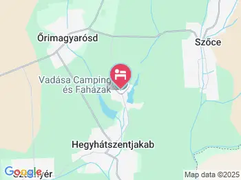 Vadása Camping és Faházak Hegyhátszentjakab a térképen