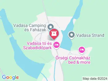 Vadása-tó Hegyhátszentjakab a térképen