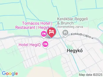 Tornácos Panzió Hegykő a térképen