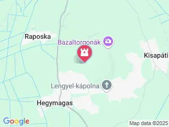 Szent György-hegyi bazaltorgonák tanösvény Hegymagas a térképen