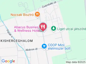 Abacus Business & Wellness Hotel étterme Herceghalom a térképen