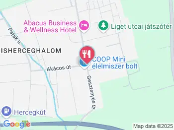 DasCafé Herceghalom a térképen