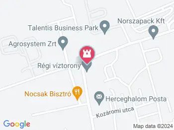 Herceghalmi Víztorony Herceghalom a térképen