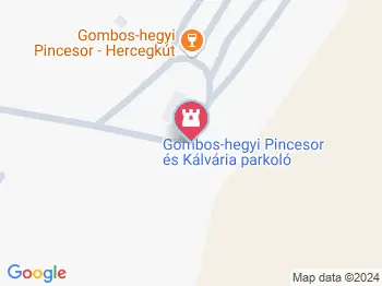 Gombos-hegyi pincesor Hercegkút a térképen