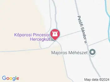 Kőporosi pincesor Hercegkút a térképen