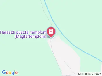 Haraszti pusztai templom Herencsény a térképen