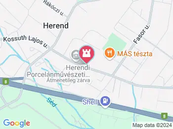 Herendi Porcelánművészeti Múzeum Herend a térképen