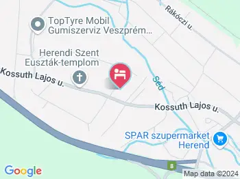 Kuckó Szálláshely Herend a térképen