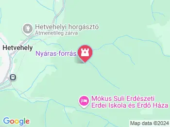 Nyáras-forrás Hetvehely a térképen