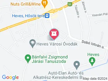 Heves Népművészeti és Háziipari Szövetkezet Heves a térképen