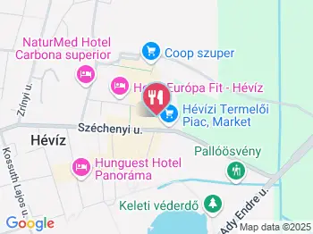 5. Büfé Hévíz a térképen