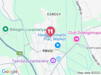 Amadeus Grillkert és Étterem Hévíz a térképen