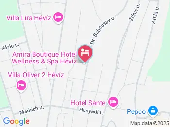 Amira Boutique Hotel Wellness & Spa Hévíz a térképen