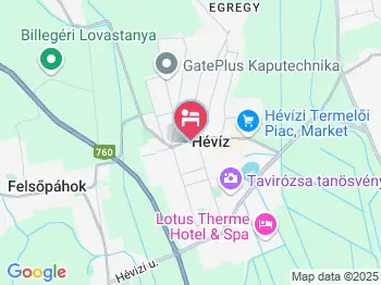 Aranyhal Apartman Hévíz a térképen