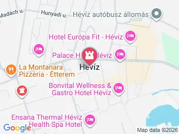 Árpád-házi Szent Erzsébet szobra Hévíz a térképen