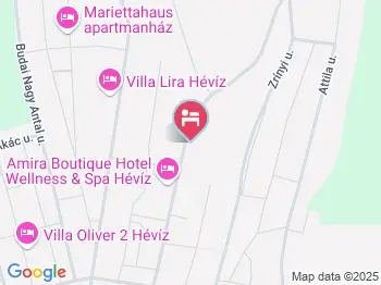 Attila Ház Hévíz a térképen
