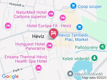 Bötös Villa Hévíz a térképen