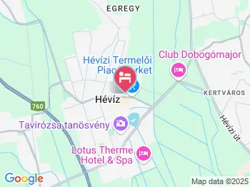 Brilló Apartman Hévíz a térképen