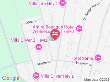 Csombó Apartman Hévíz a térképen