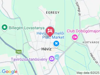 Dr. Strecker Villa Hévíz a térképen