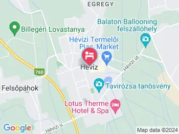 Egregyi Apartman Hévíz a térképen