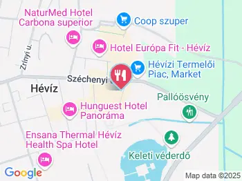 Eiscaffe Cappucino Hévíz a térképen