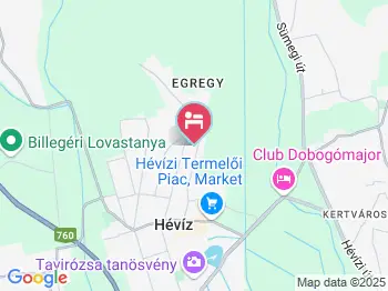 Erika Vendégház Hévíz a térképen