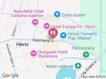 Euro Pékség Hévíz a térképen