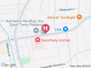 Flavius Kávézó Hévíz a térképen