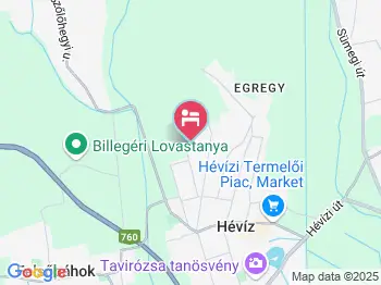 Gabriella Vendégház Hévíz a térképen