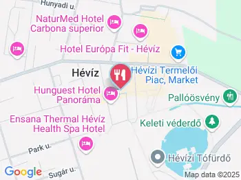 Gyöngyvirág Étterem Hévíz a térképen